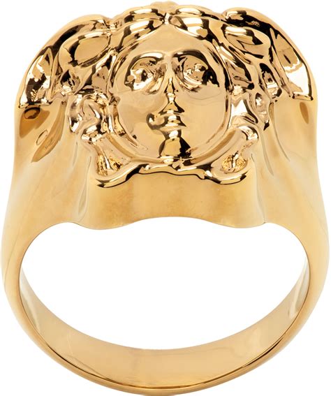 versace chained medusa ring|versace medusa ring for sale.